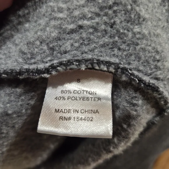 NWTs Vinyl Black Denium Washed Black Sweatshirt - Picture 6 of 6